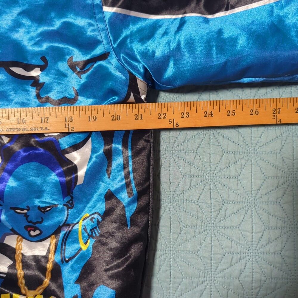 HGC The Gross Sisters 2001 Black Blue Satin Bomber Jacket Proud Family Sz S - Picture 8 of 9